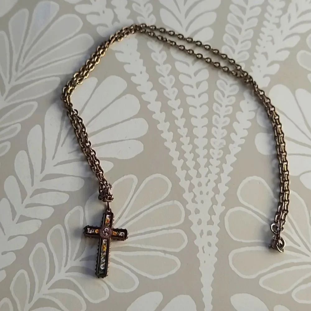 Vintage Made in Italy Cross Necklace